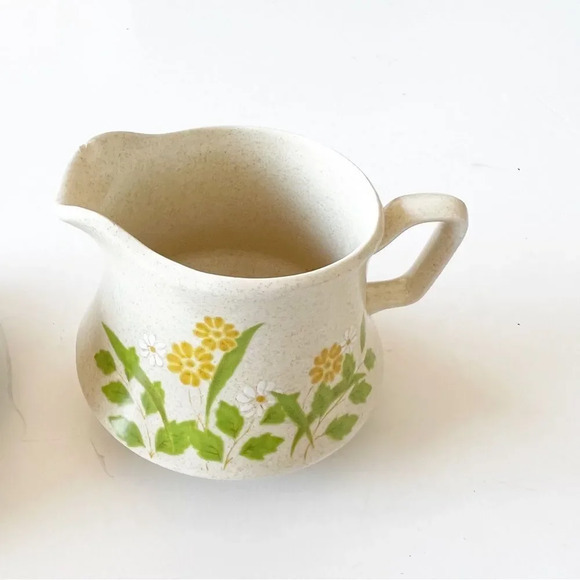 Nikko Ceramics Japanese Cream and‎ Sugar 80s Floral Cottagecore Pottery Fairykei - Picture 10 of 11